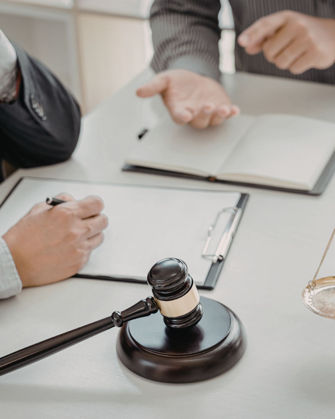 Gavel and legal documents representing governance and risk
